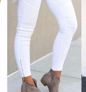 White Motto Pants. Last white pair